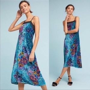 NEW Anthropologie Velvet Lange Slip Dress 0